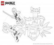 Printable battle ninjas lego  coloring pages